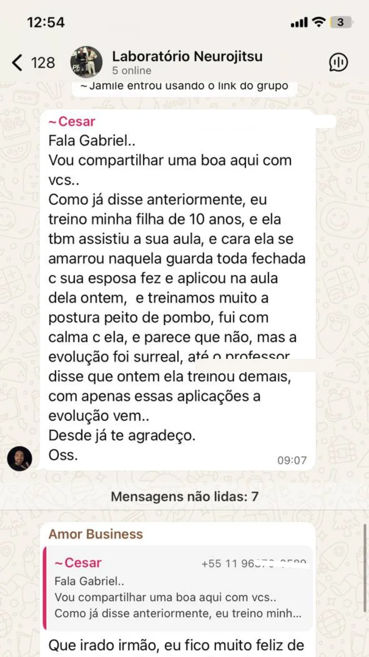 Print de prova social Neuro-Jitsu 4