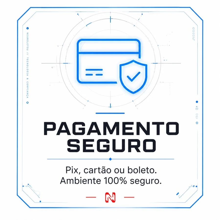 Pagamento seguro - Pix, cartão ou boleto em ambiente seguro