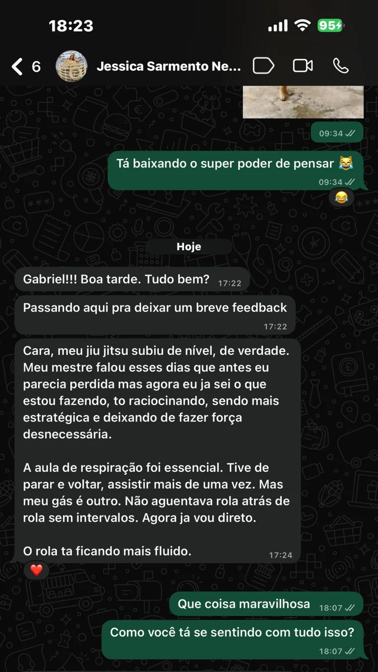 Print de prova social Neuro-Jitsu 6