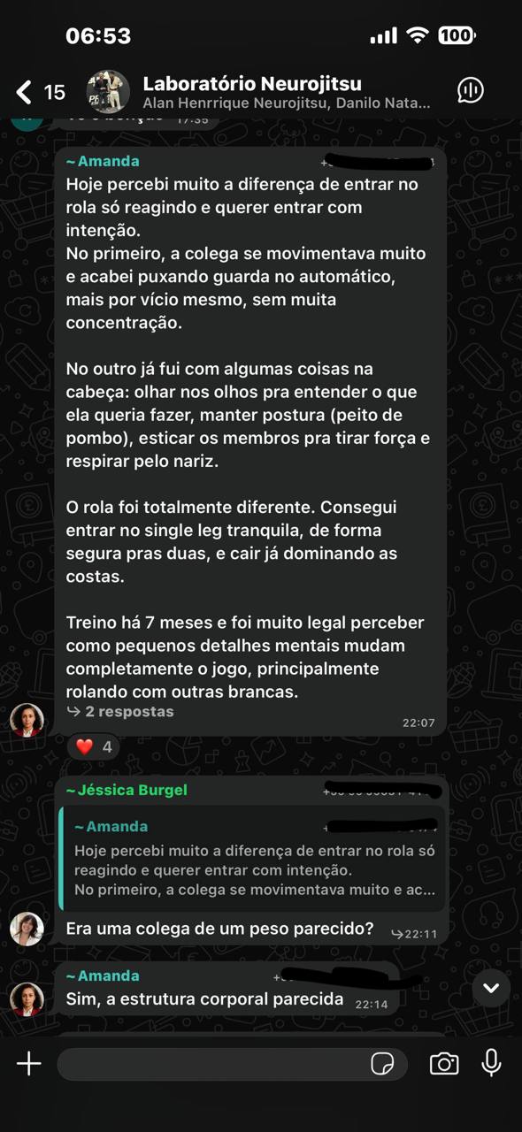 Print de feedback: Entrei no rola com intenção.