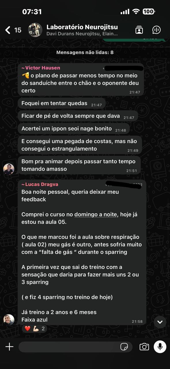 Print de feedback: Menos tempo no sanduíche.