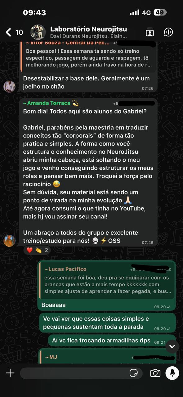 Print de feedback: Troquei a força pelo raciocínio.