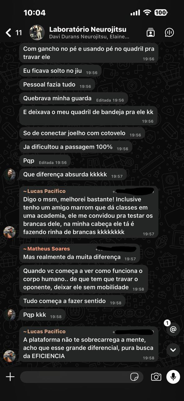 Print de feedback: Tudo começa a fazer sentido.